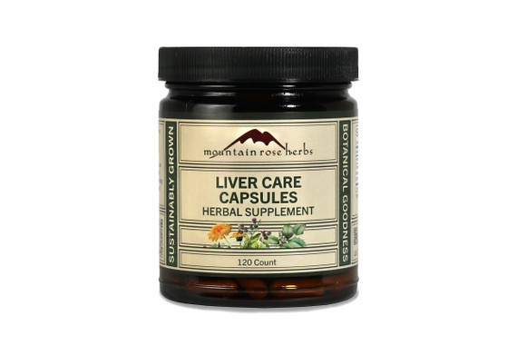 Liver care capsules in amber jar